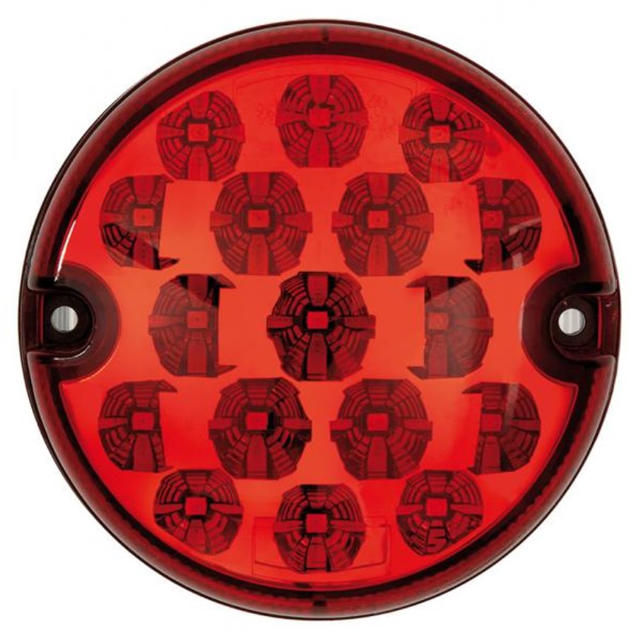 Fanale a led 12-24V 95 mm stop e posizione rosso