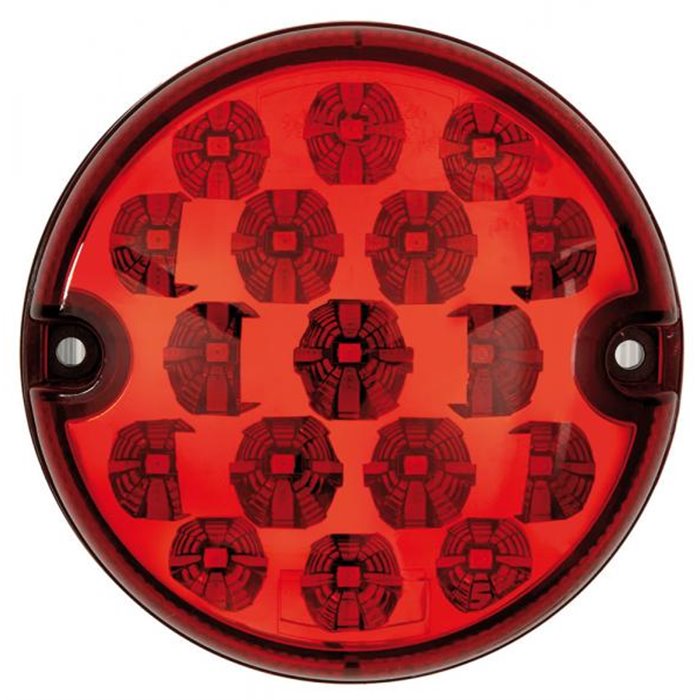 Fanale a led 12-24V 95 mm stop e posizione rosso