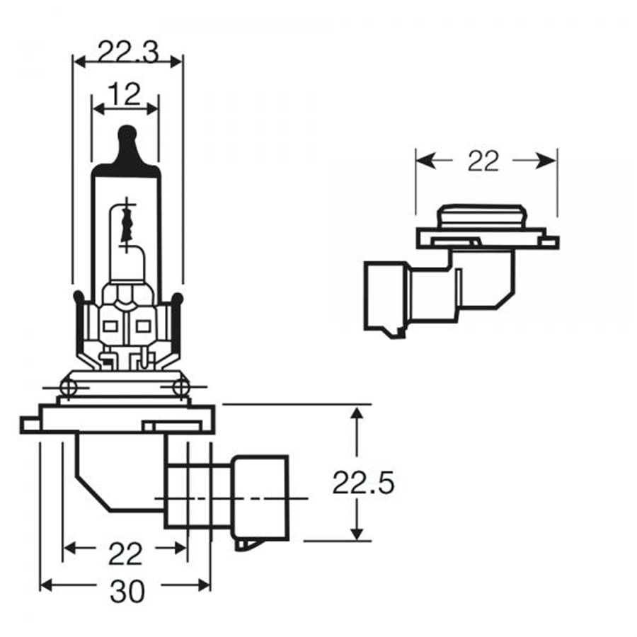 Lampadina 12V 51W HB4