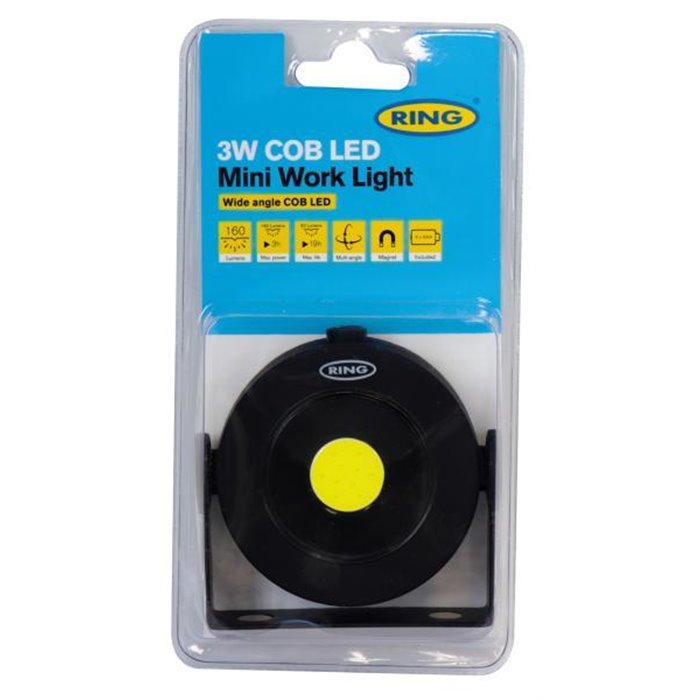 Mini lampada da lavoro a led rotonda 3W COB