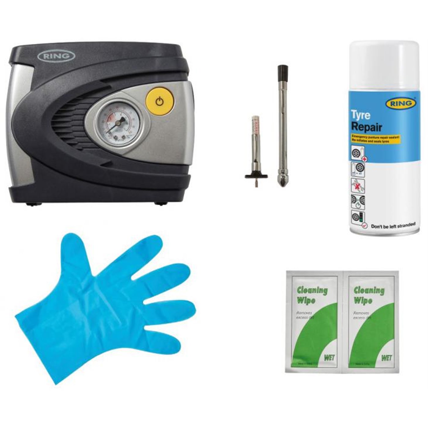 Kit emergenza ripara pneumatici