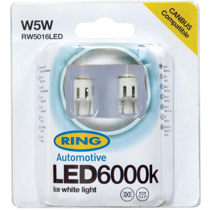 Lampadine led 12V W5W/W3W 6000K