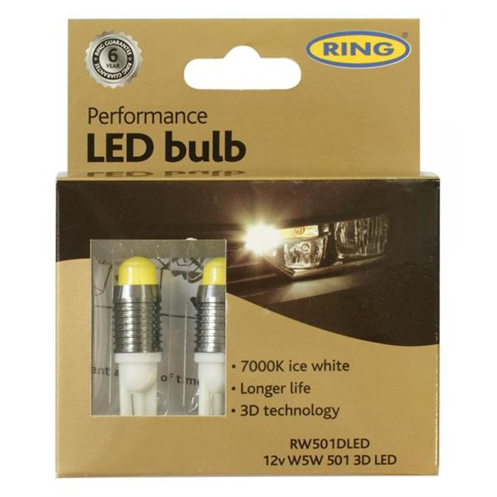 Lampadine led 12V W5W 7000K 3D Performance