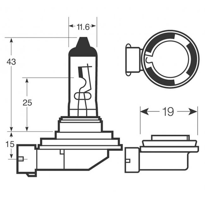 Lampadine Xenon100 H11 12V 55W