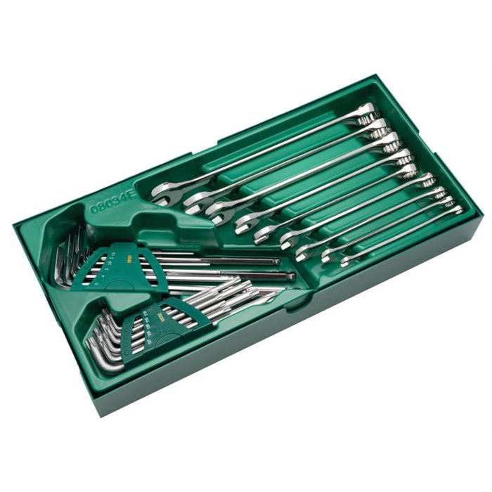 SET VAS. CHIAVI COMB., ESAGONALI, TORX SAE 27PZ