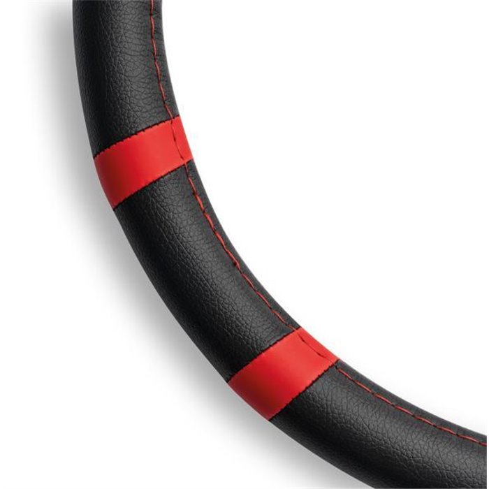 Coprivolante Fast pvc nero/cuciture rosse 38-39 cm