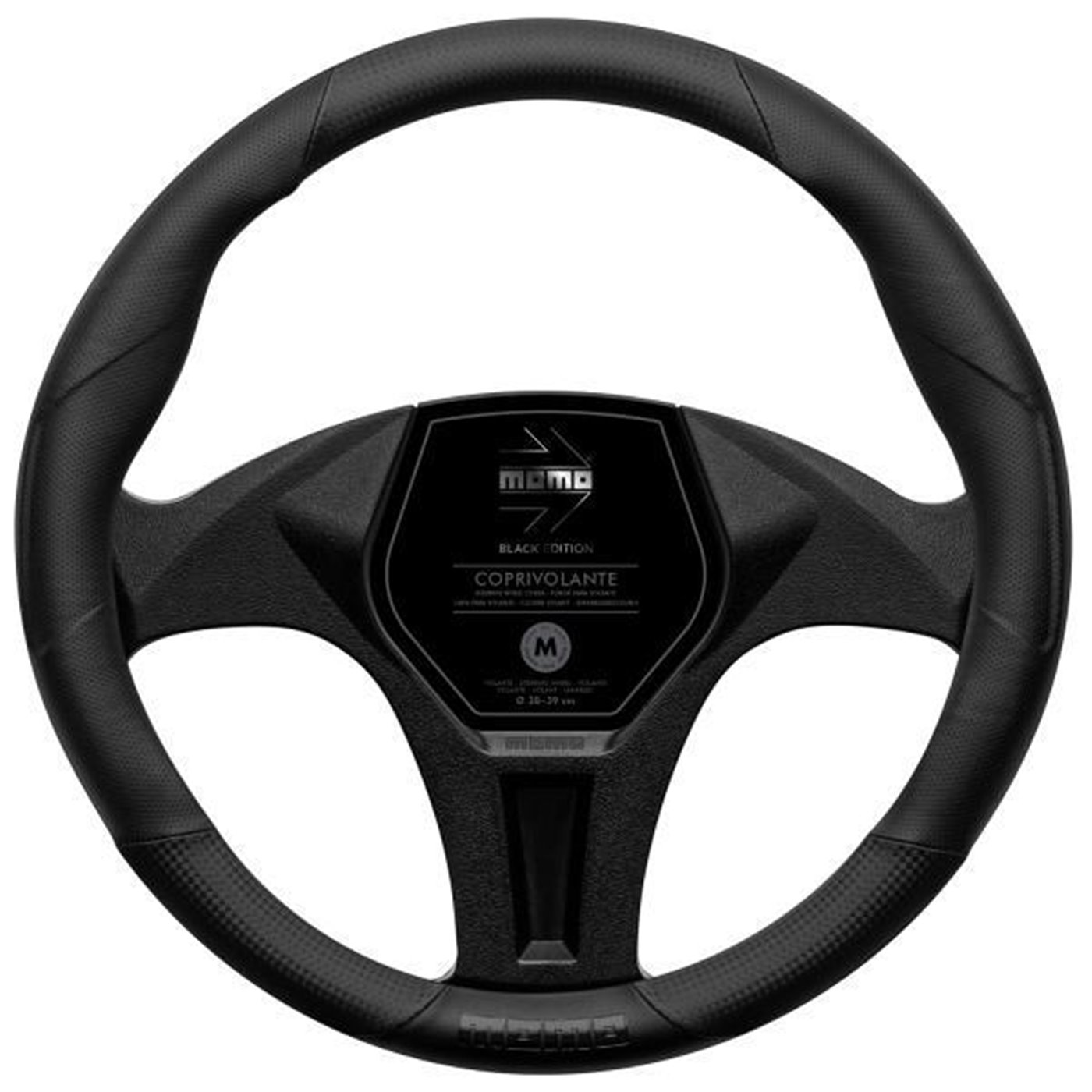 Coprivolante Tuning black edition 38-39 cm