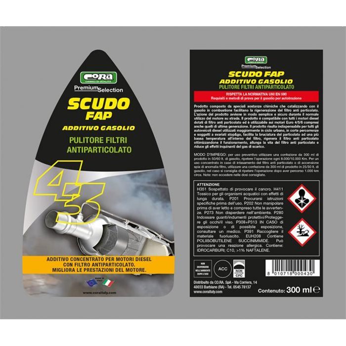 Additivo gasolio Scudo Fap 300 mL