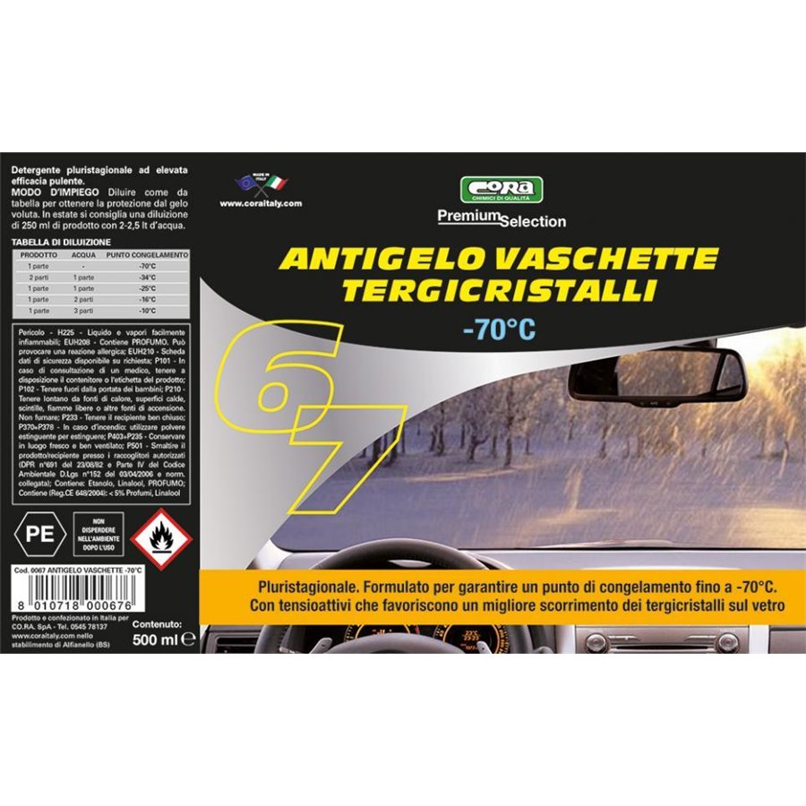 Additivo vaschette tergicristalli invernale -70°C 500 mL