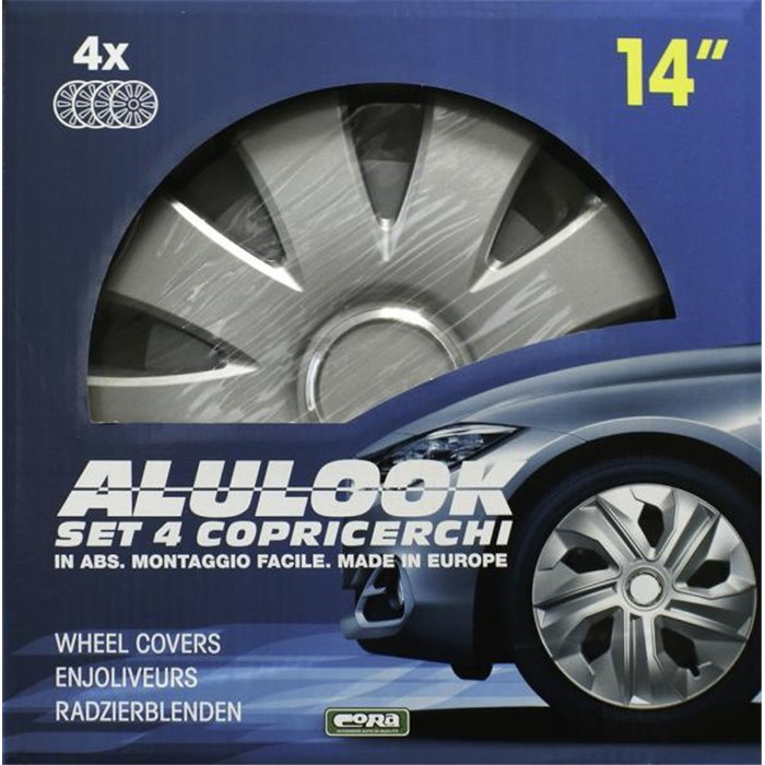 Set 4 copricerchi 14" Alulook Aura