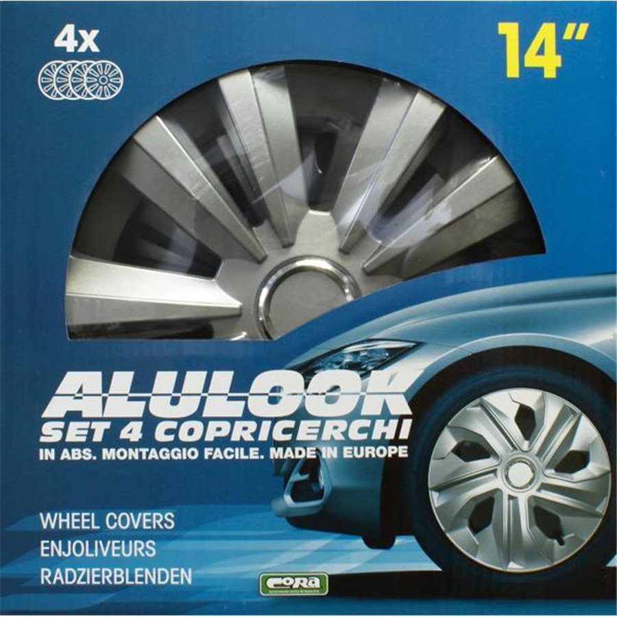 Set 4 copricerchi 14" Alulook Delta