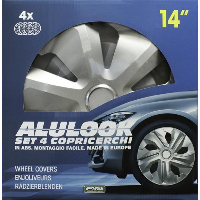 Set 4 copricerchi 14" Alulook Roco