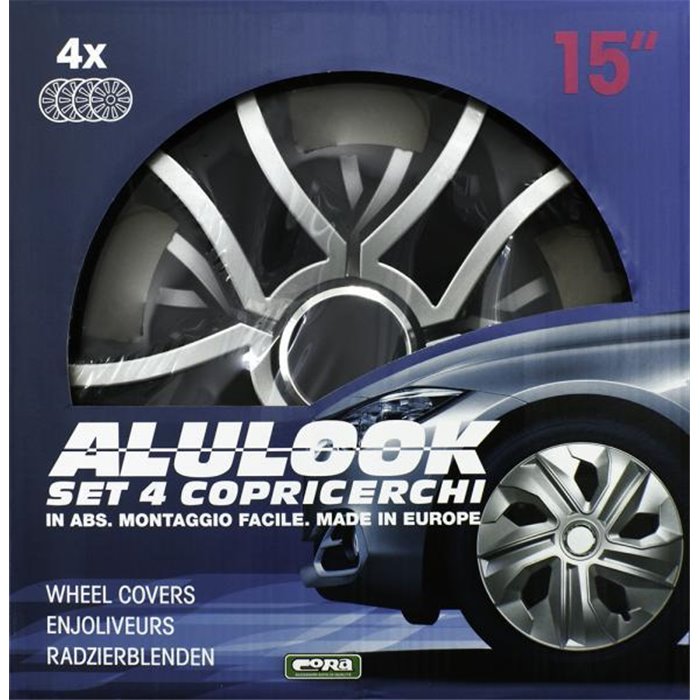 Set 4 copricerchi 15" Alulook Bis Mix