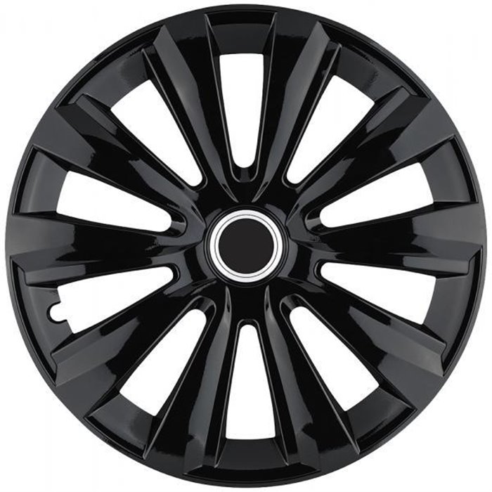 Set 4 copricerchi 14" Alulook Delta Black