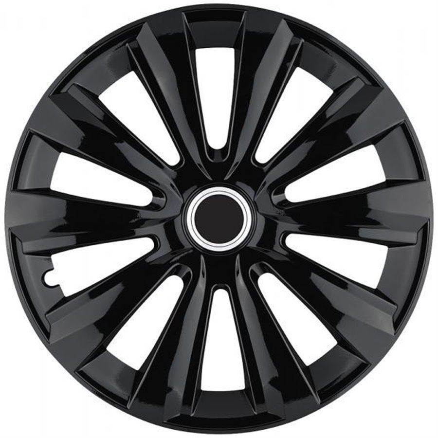 Set 4 copricerchi 15" Alulook Delta Black