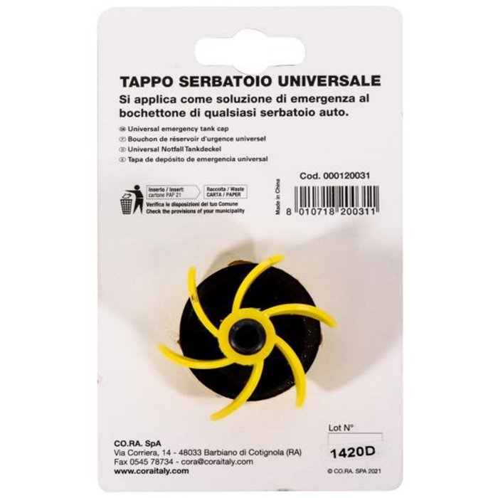 Tappo serbatoio universale