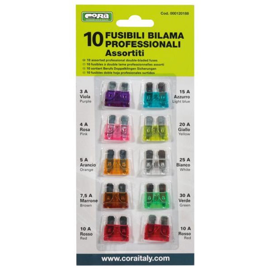 Fusibili lamellari 10 pz