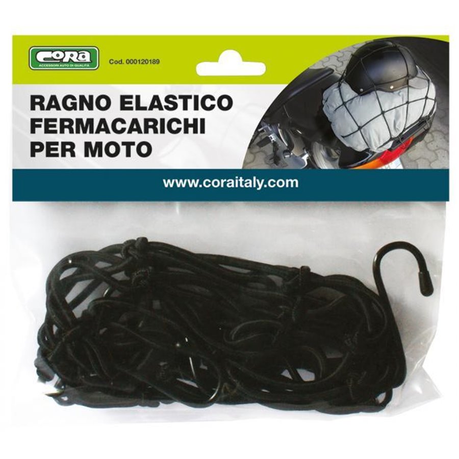 Ragno elastico fermacarichi per moto