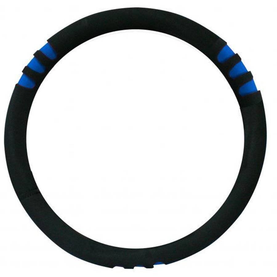 Coprivolante tuning nero/blu