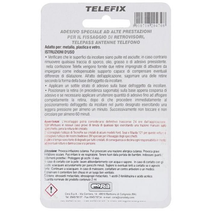 Conf. 6 pz Telefix adesivo specchietti/telepass