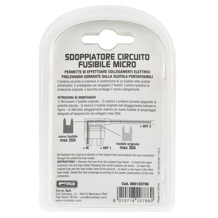 Sdoppiatore circuito fusibile micro