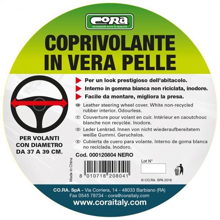 Coprivolante in pelle