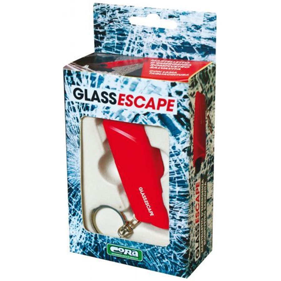 Martelletto d'emergenza rompivetro tagliacinture GlassEscape