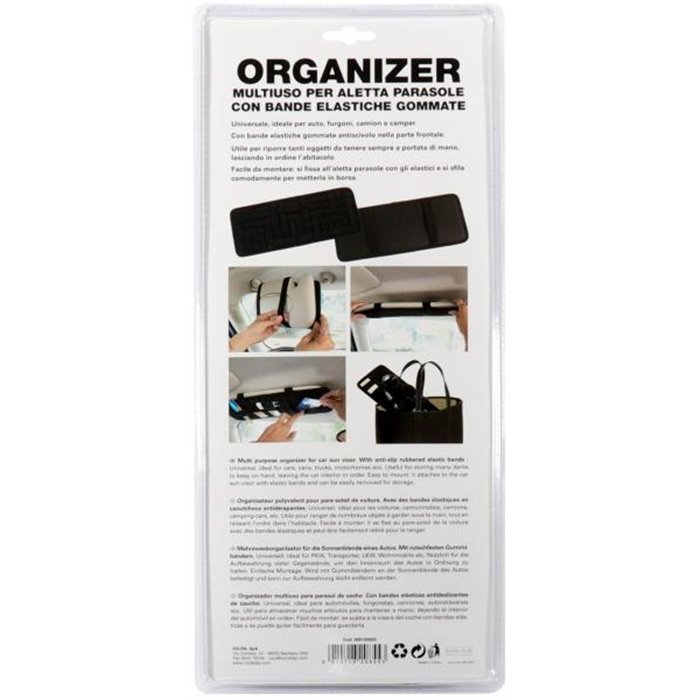 Organizer per aletta parasole