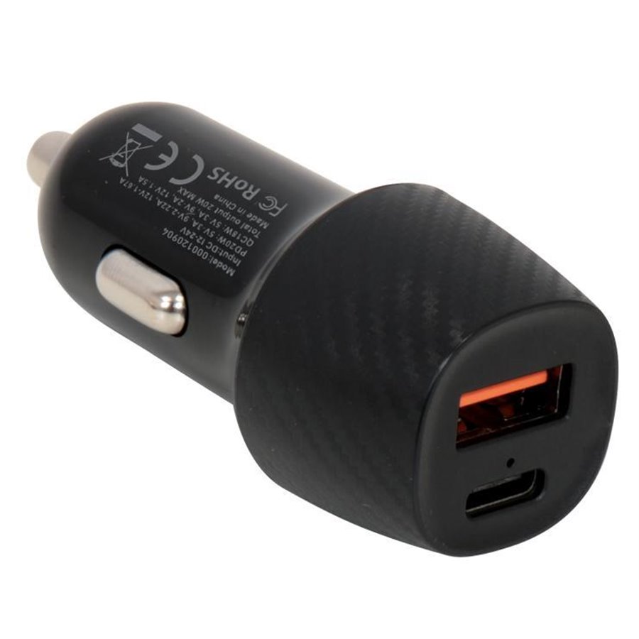 Doppia presa USB QuickCharge 3.0 e TYPE-C PD 20W