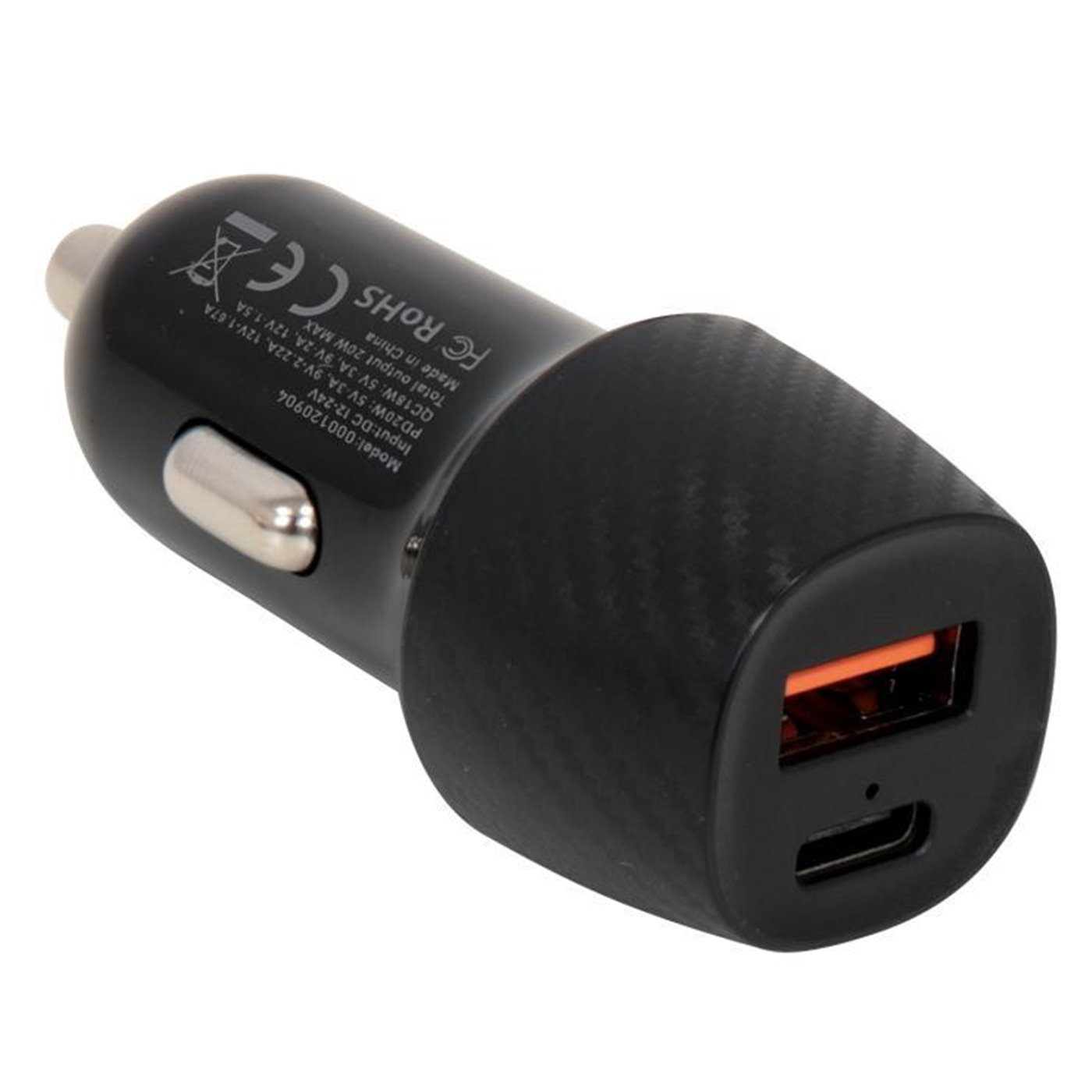 Doppia presa USB QuickCharge 3.0 e TYPE-C PD 20W