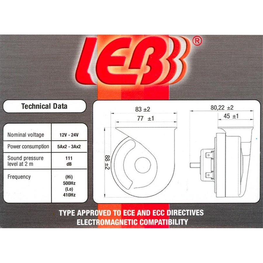 Tromba elettromagnetica 12V