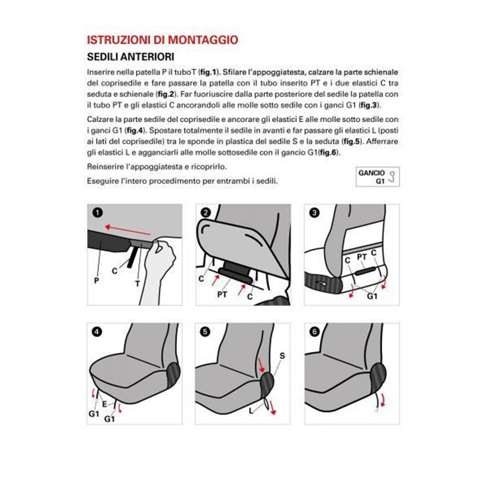 Coprisedili anteriori personalizzati Fiat 500 07  tess. misto cotone scozzese grigio/panna