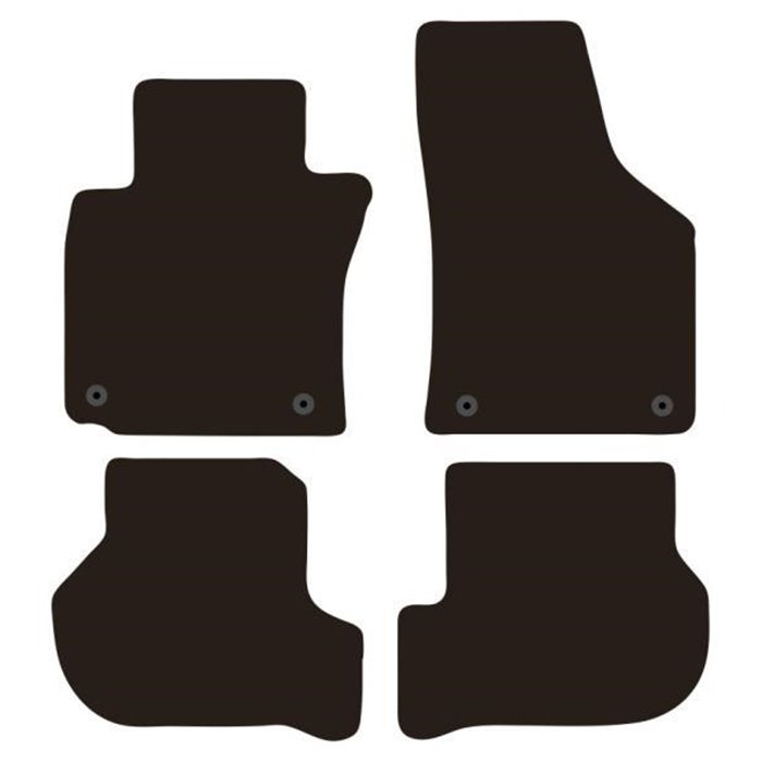 Tappeti moquette Tailor SKODA Octavia 0413 - VW Golf V/VI 0312 e SW 0713, Golf VI Cabrio 11, Jetta 0510