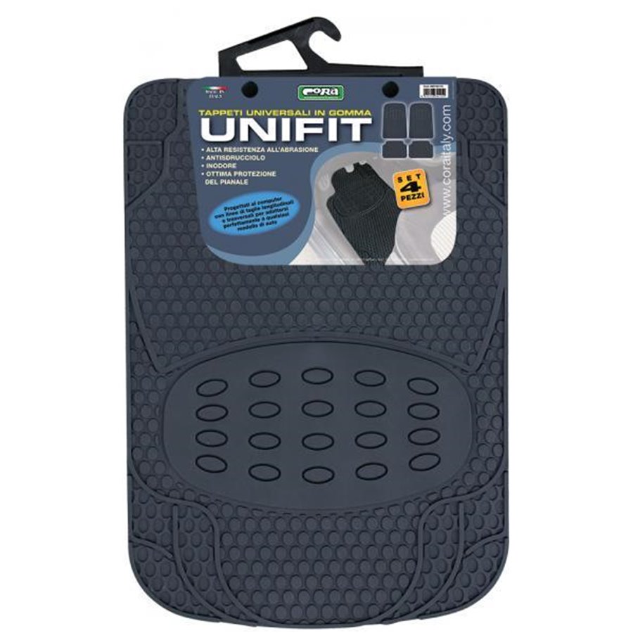 Set 4 tappeti gomma universali Unifit