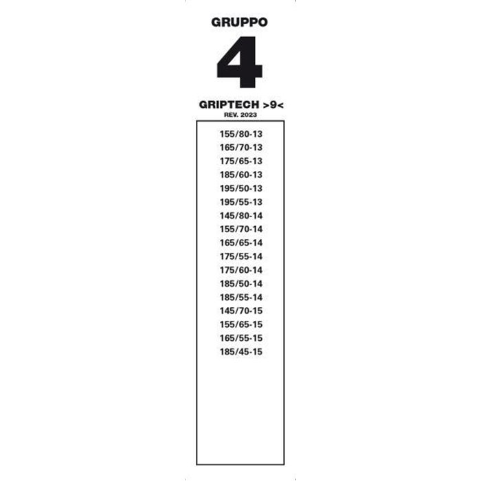 Catene neve Grip Tech 9 mm gruppo 4