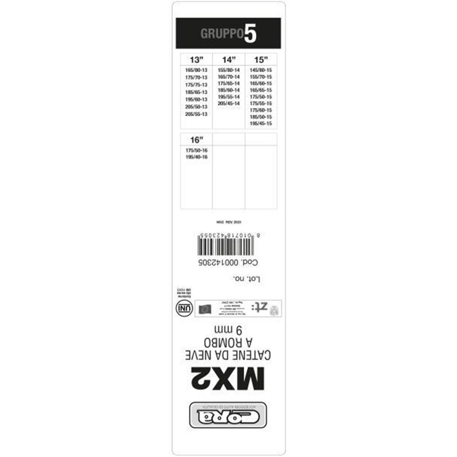 Catene neve automatiche MX2 9 mm gruppo 5