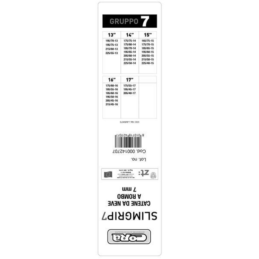 Catene neve Slimgrip 7 mm gruppo 7