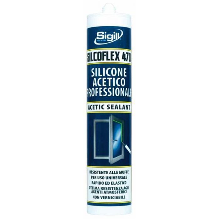 Silicone acetico Silcoflex 470 trasparente 280 mL