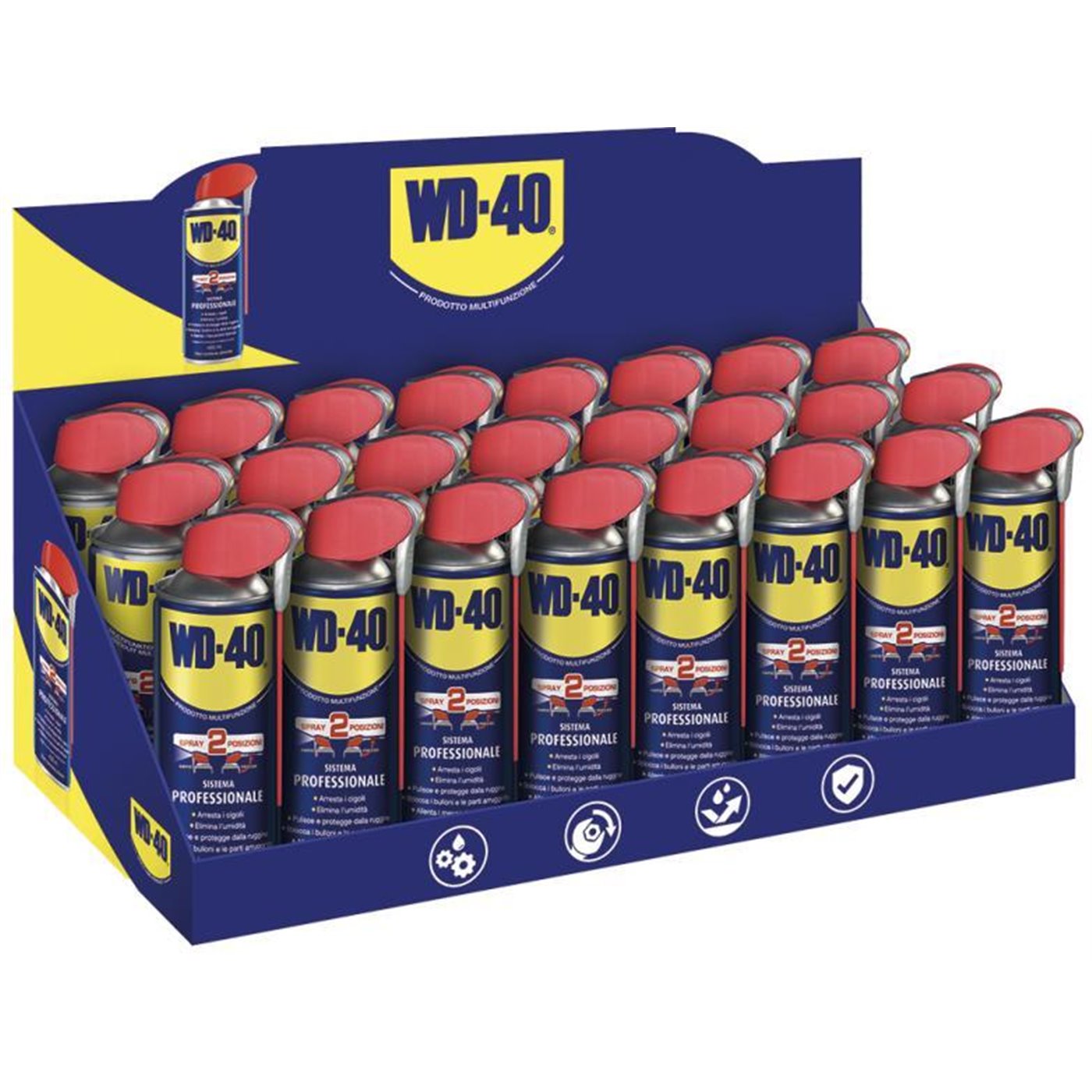 Expo banco 24 pz WD-40 Professionale 400 mL