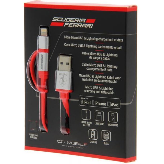 Cavo di ricarica e sincronizzazione micro USB + Ligthning