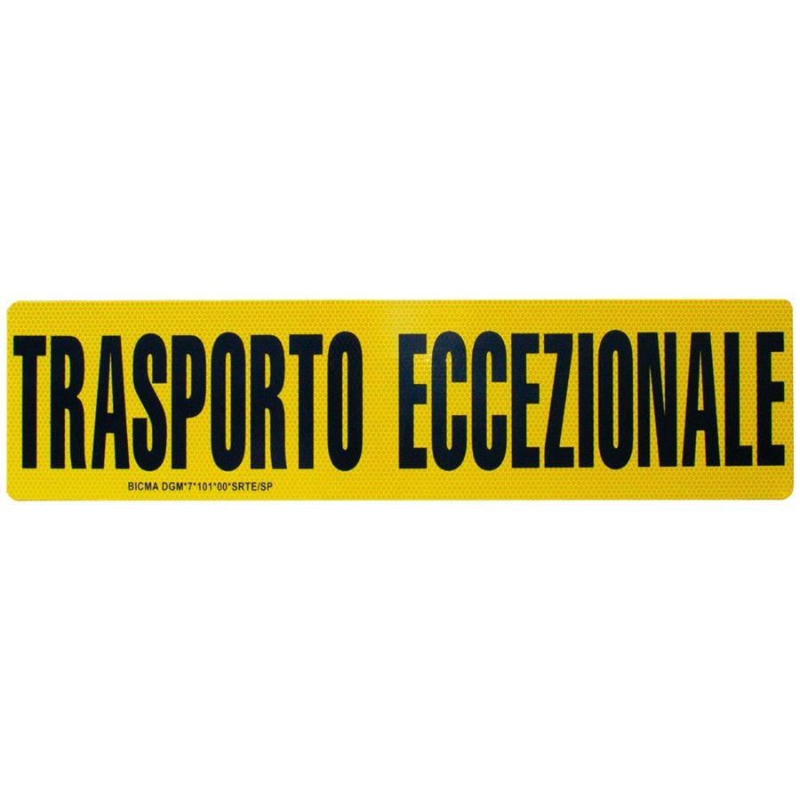 Pannello trasporto eccezionale 600x150 mm