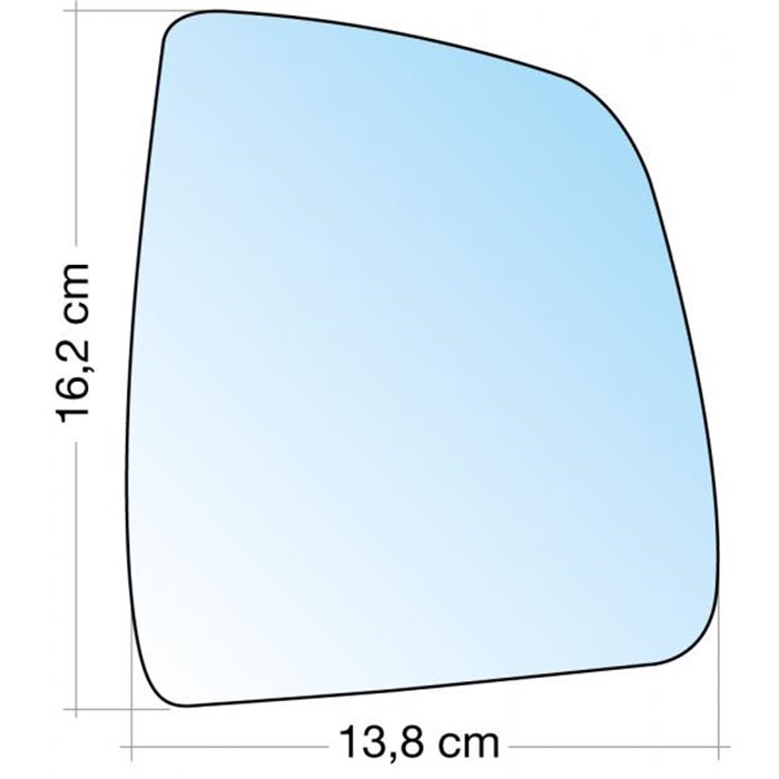 SPECCHIO C/PIASTRA DX CROM. ASF. TERM. FIAT DOBLO'-DOBLO' CARGO (SPECCHIO SUP.) 10