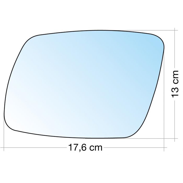 SPECCHIO C/PIASTRA SX CROM. CURVO TERM. FIAT FREEMONT