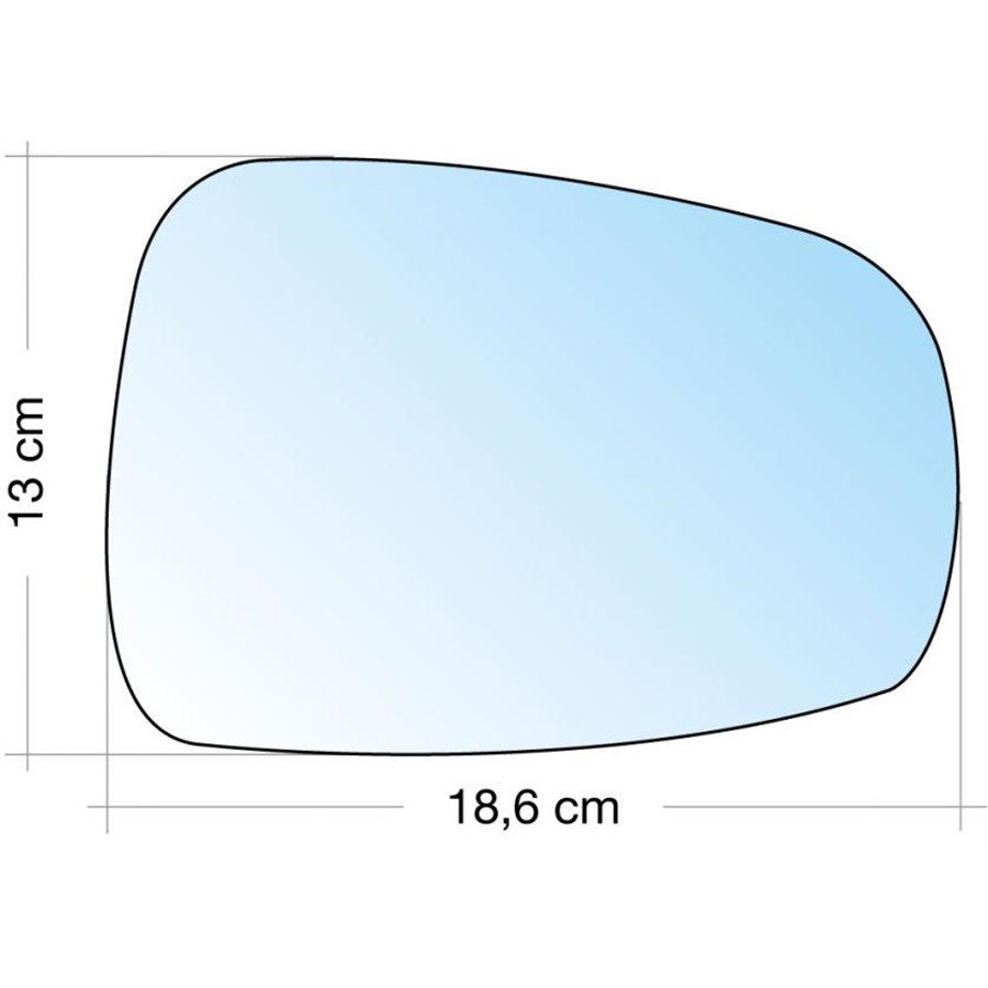 SPECCHIO C/PIASTRA DX CROM. CURVO TERM. CITROEN C8-FIAT ULYSSE-LANCIA PHEDRA-PEUGEOT 807 10