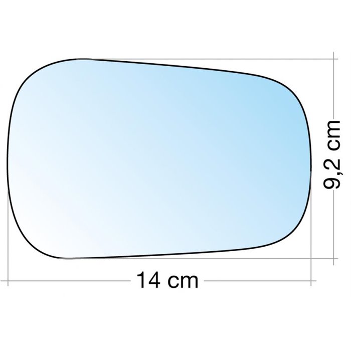 SPECCHIO C/PIASTRA SX CROM. ASF. FORD FIESTA 0104, FUSION