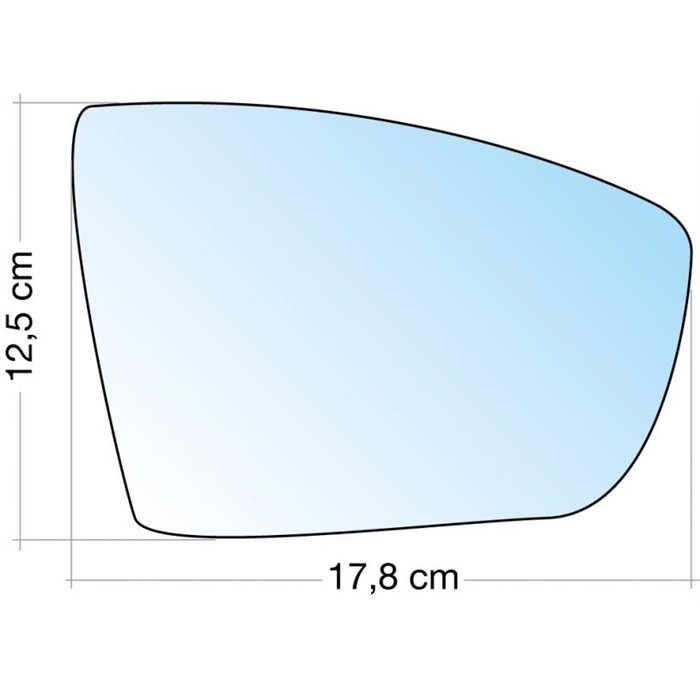 SPECCHIO C/PIASTRA DX CROM. ASF. TERM. FORD C-MAX 10, GALAXI 06, KUGA 06 , S-MAX 06