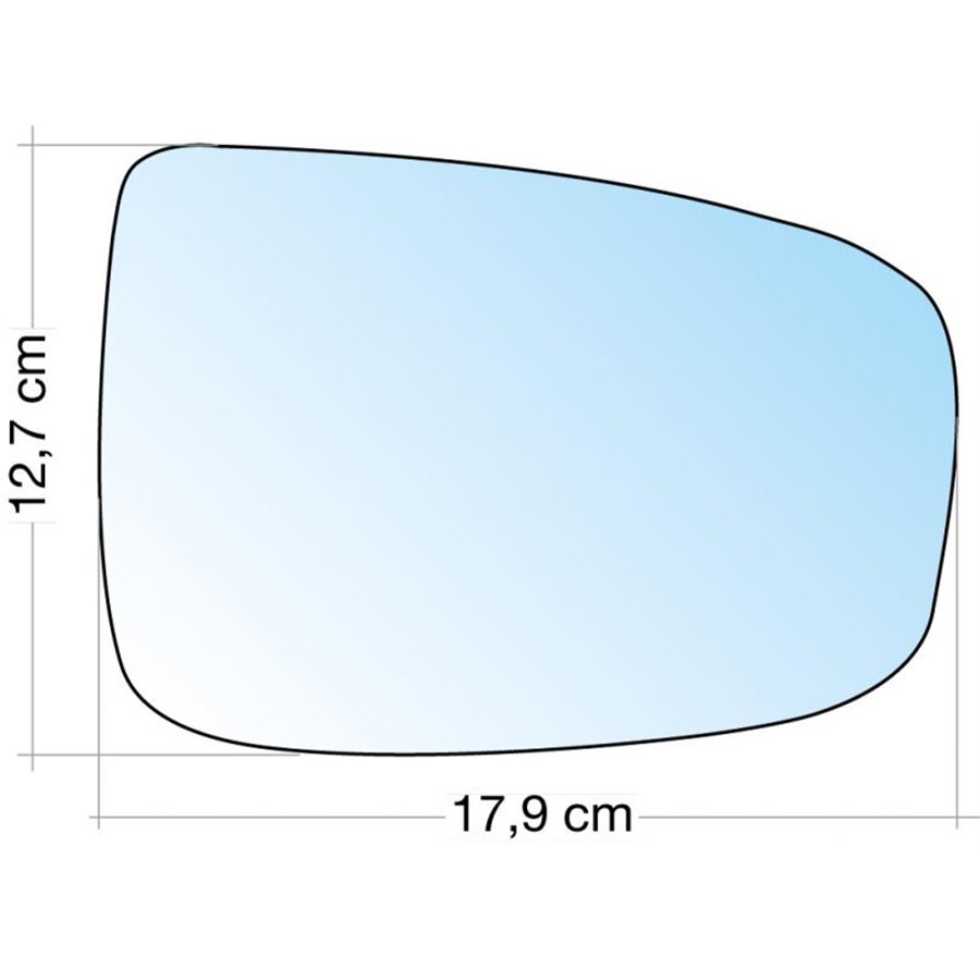 SPECCHIO C/PIASTRA DX CROM. CURVO HYUNDAI IX20 10