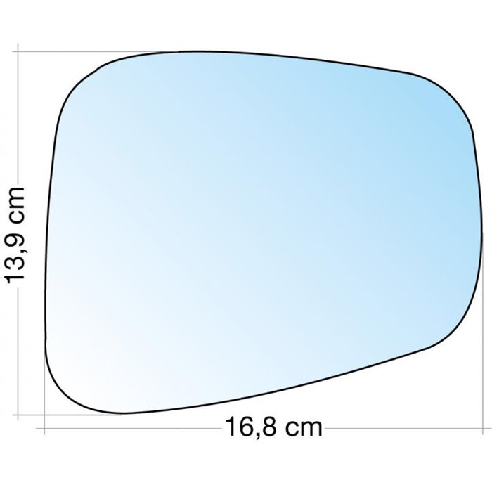 SPECCHIO C/PIASTRA DX CROM. CURVO MITSUBISHI PAJERO PININ KR25