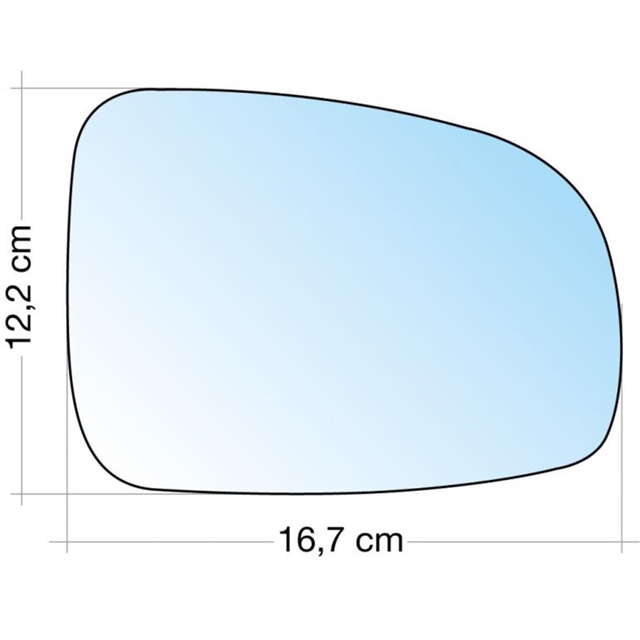 SPECCHIO C/PIASTRA DX CROM. ASF. NISSAN NOTE 0613