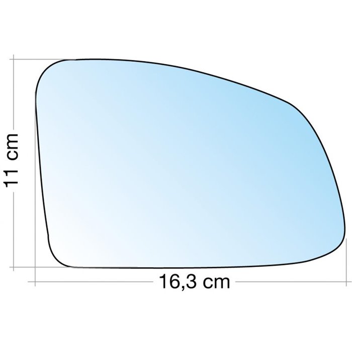 SPECCHIO C/PIASTRA DX CROM. ASF. OPEL MERIVA 10